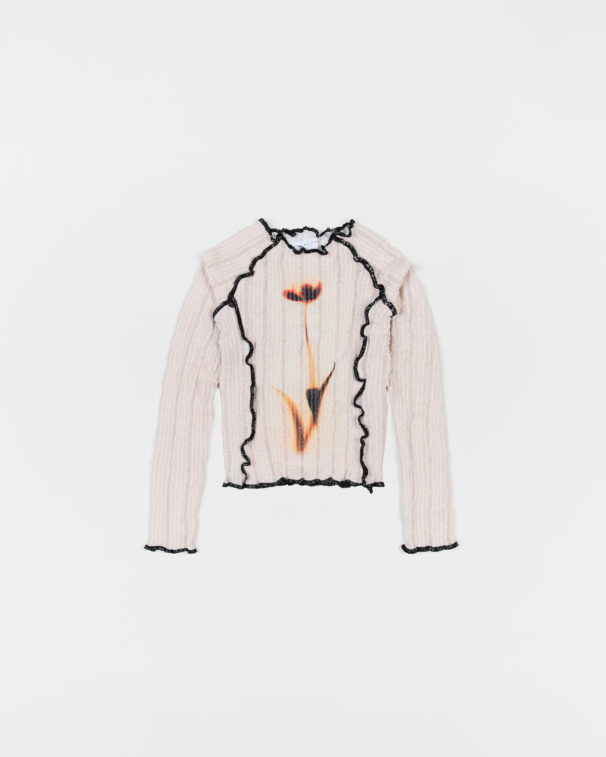 Stretch Weave Long Sleeve Tee - Burnt Bloom
