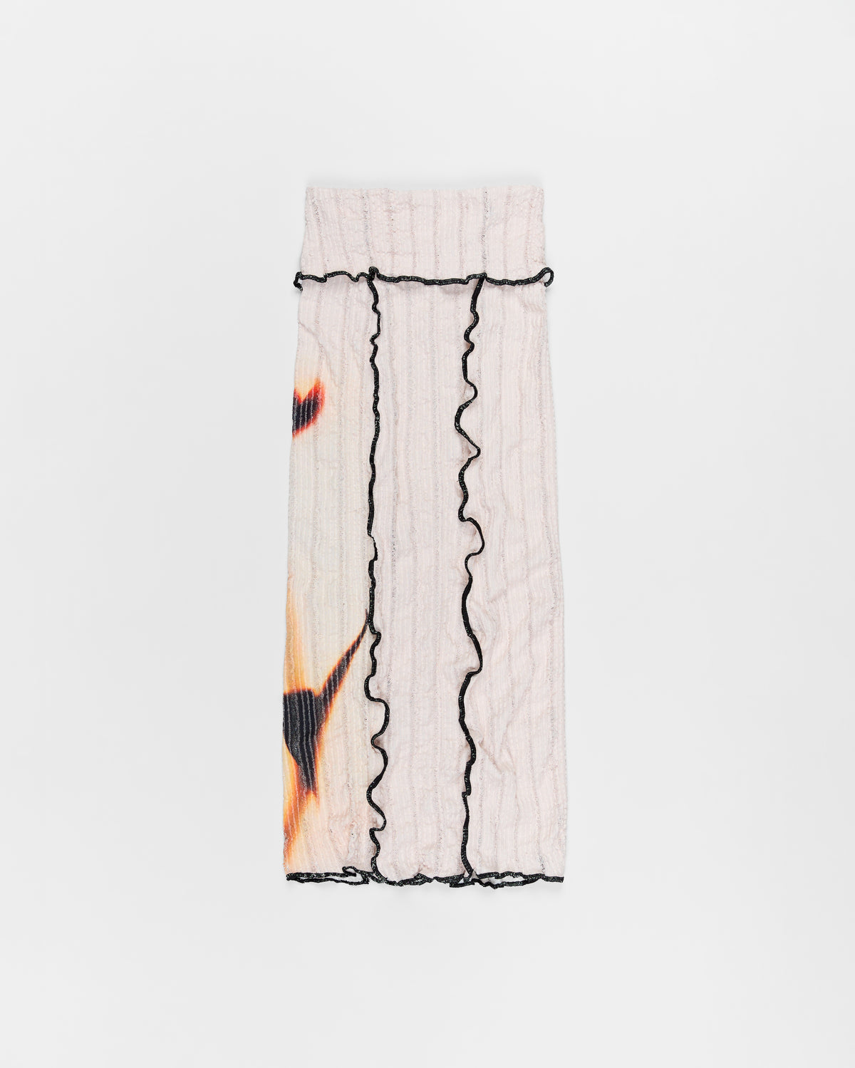 Stretch Weave Pencil Skirt - Burnt Bloom