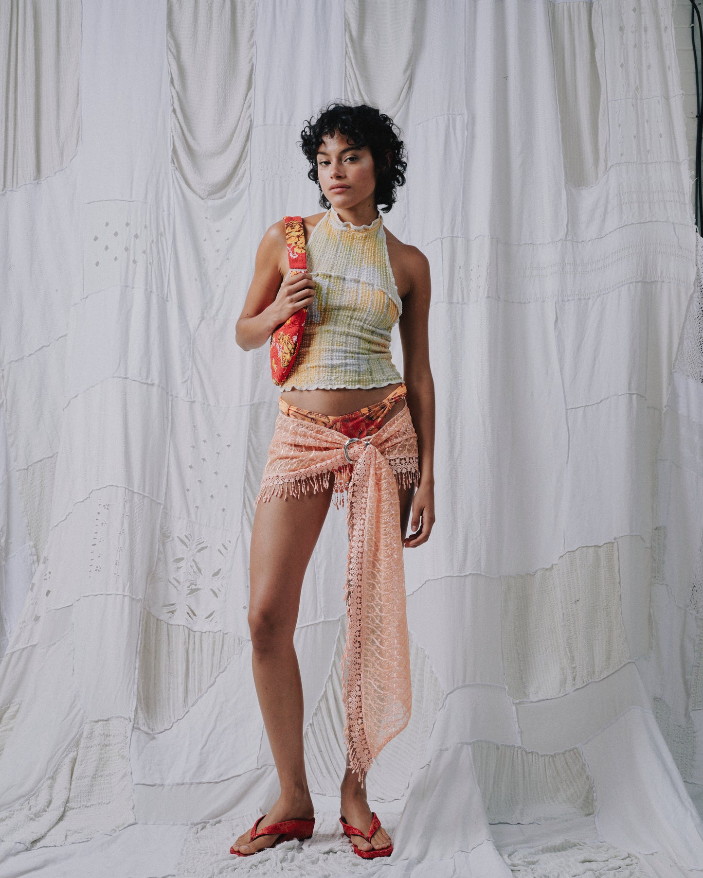 Lace Fringe Skirt Belt
