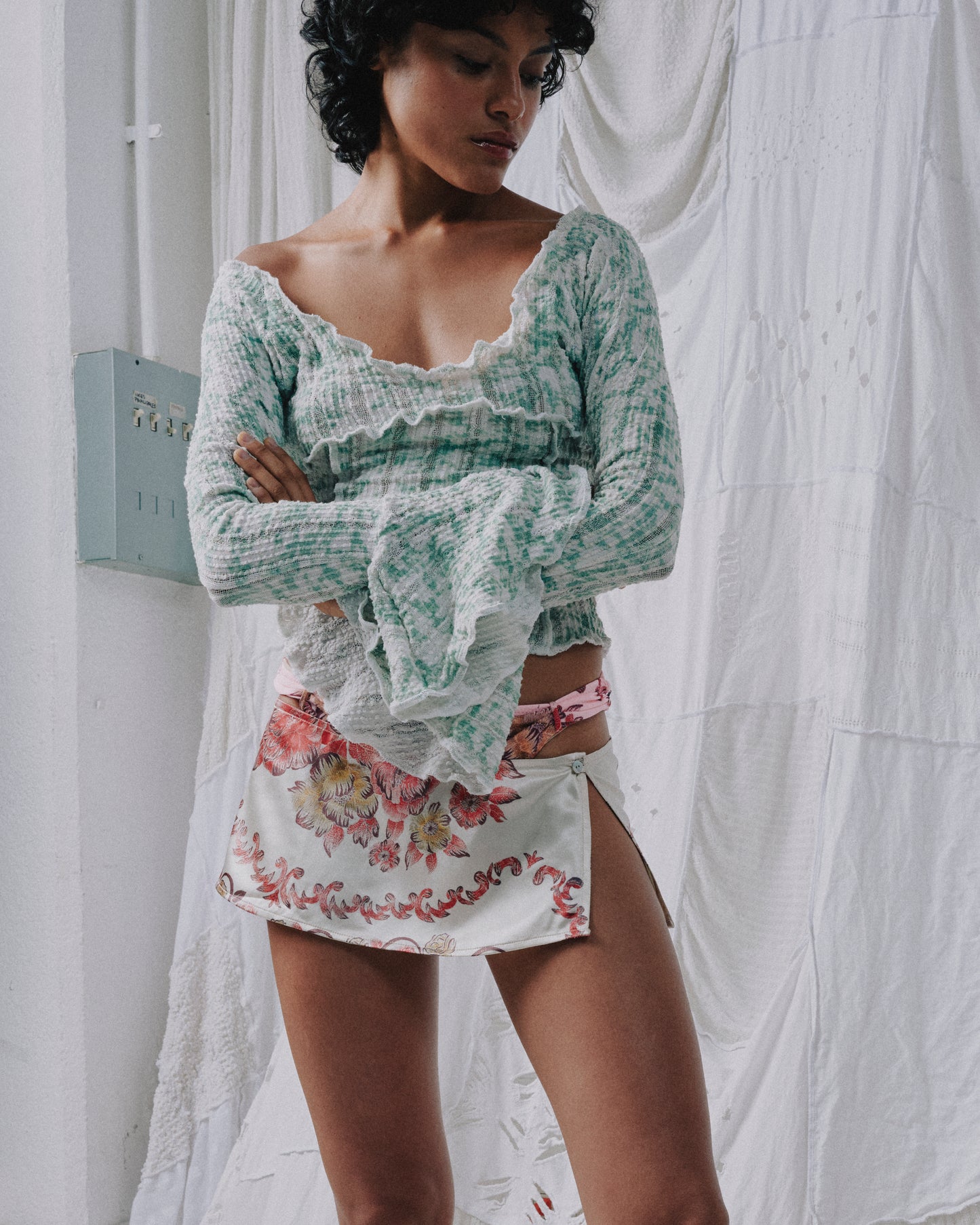 Floral Satin Belt