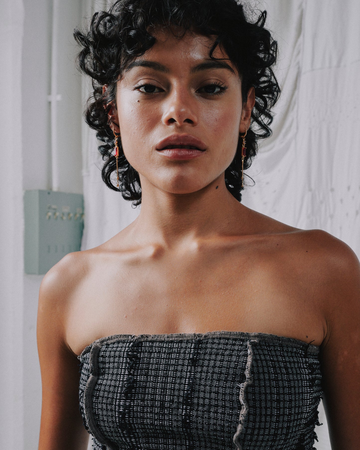 Strapless Top Charcoal