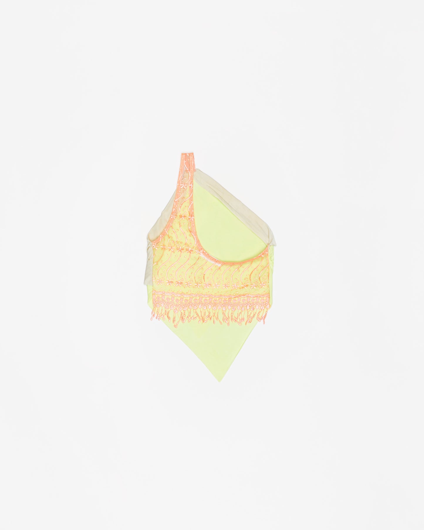 Asymmetric Cupro Lace Top