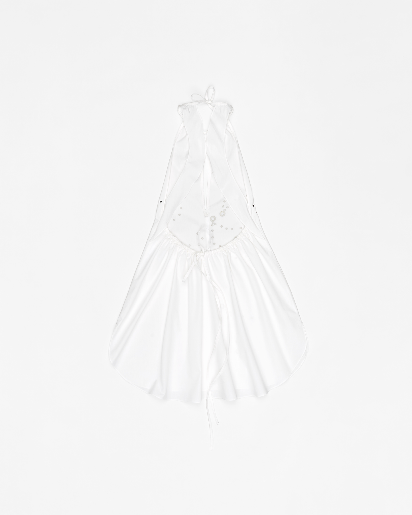 Organic Cotton Mini Open Back Dress