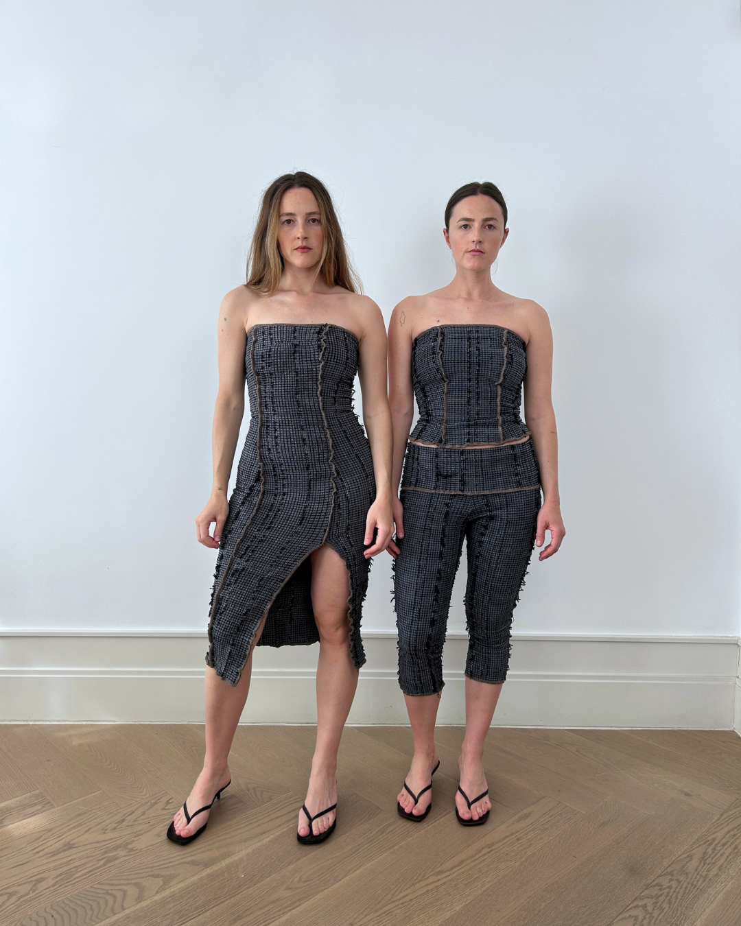 Strapless Dress Charcoal