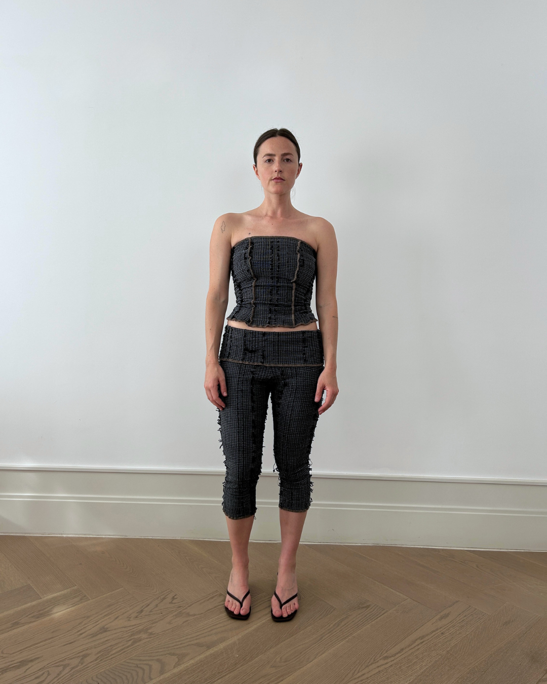 Strapless Top Charcoal