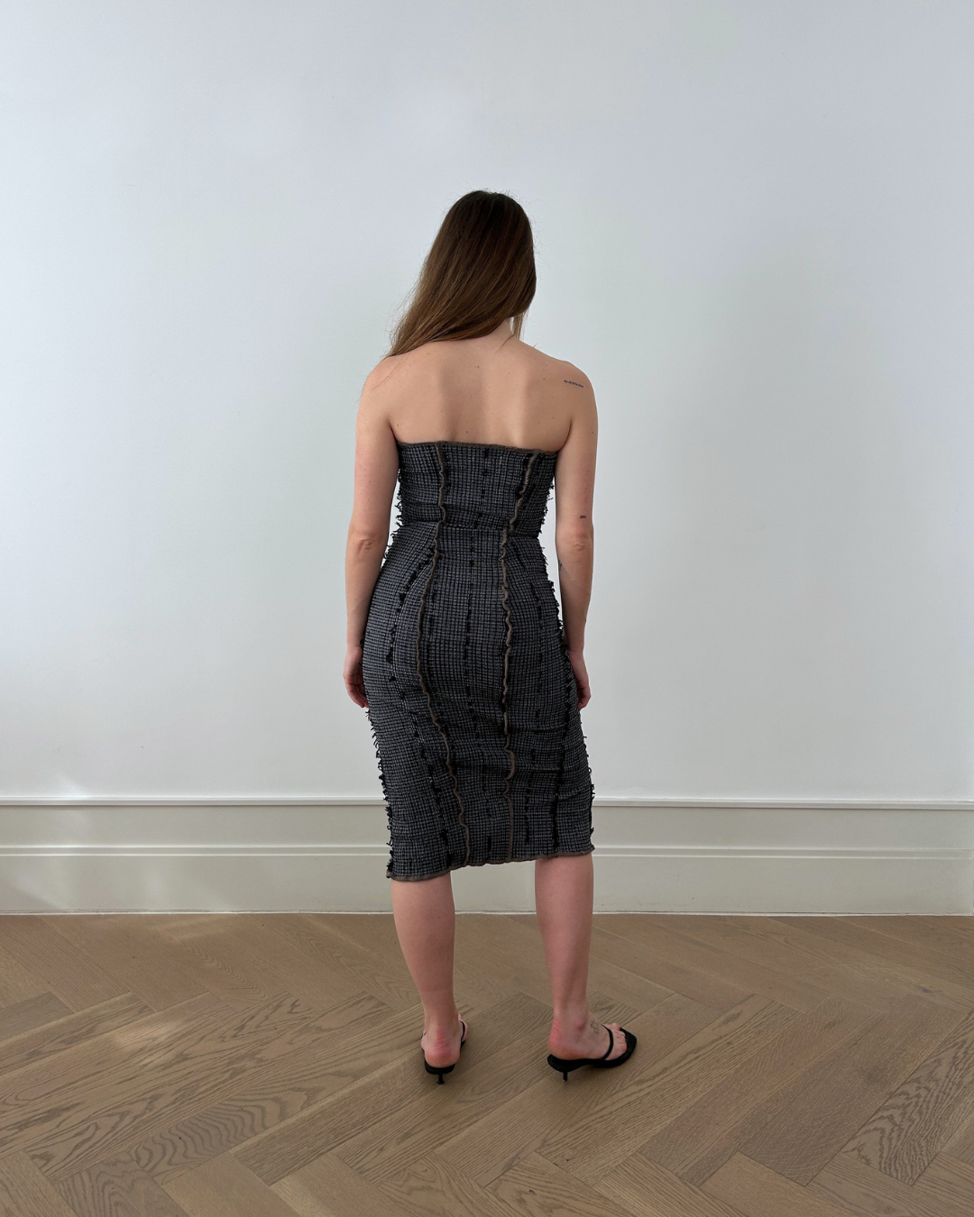 Strapless Dress Charcoal