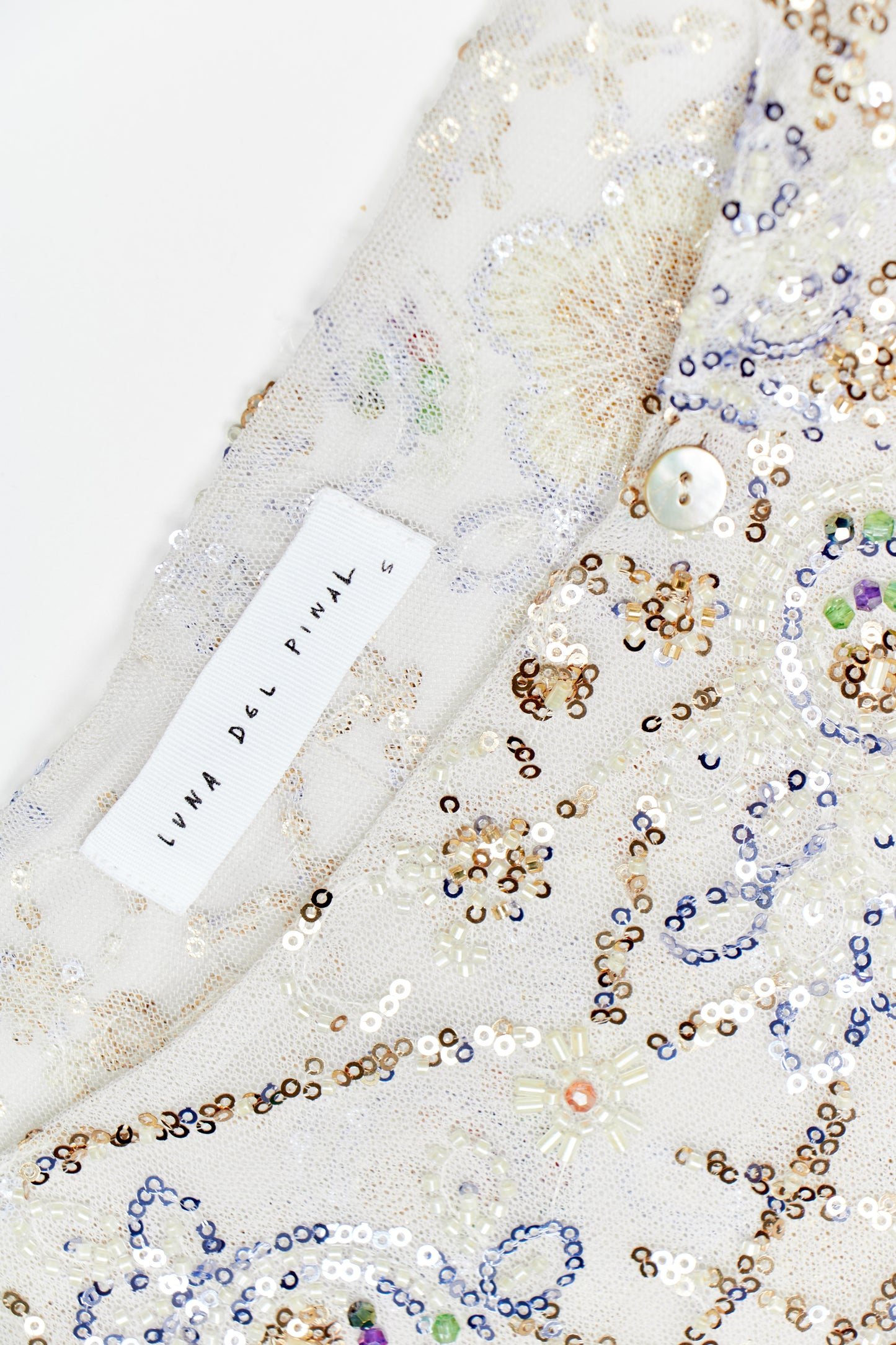 Beaded Lace Pañuelo - Frozen