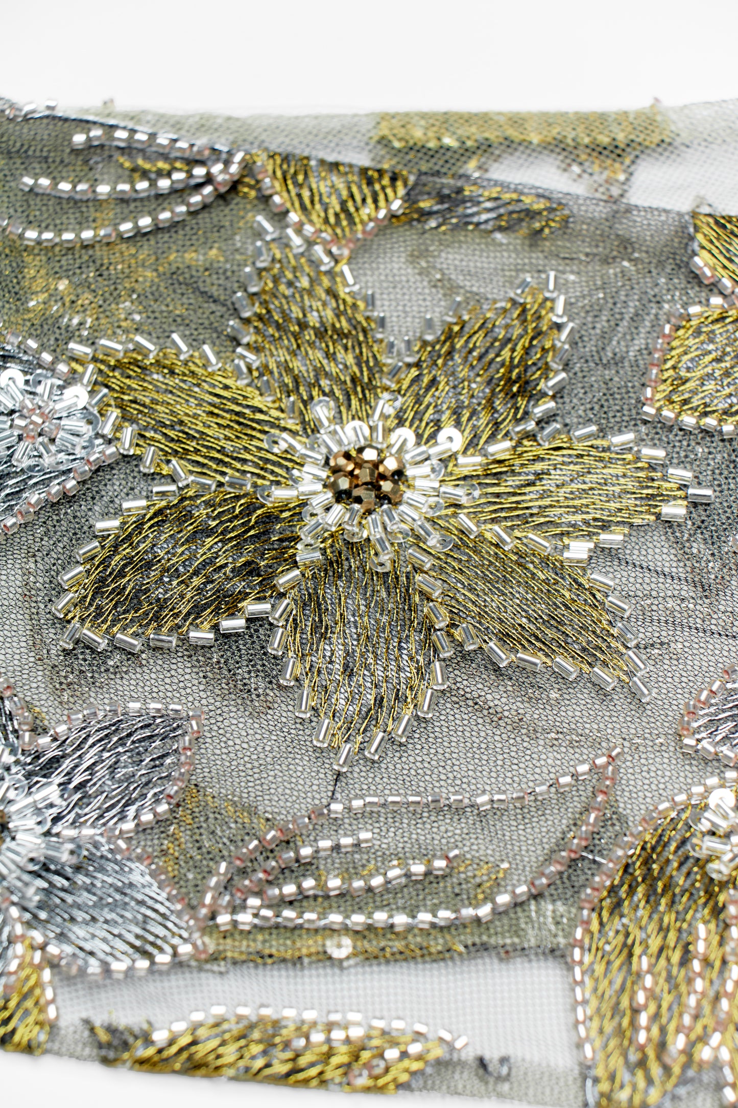 Beaded Lace Belt - Pyrite