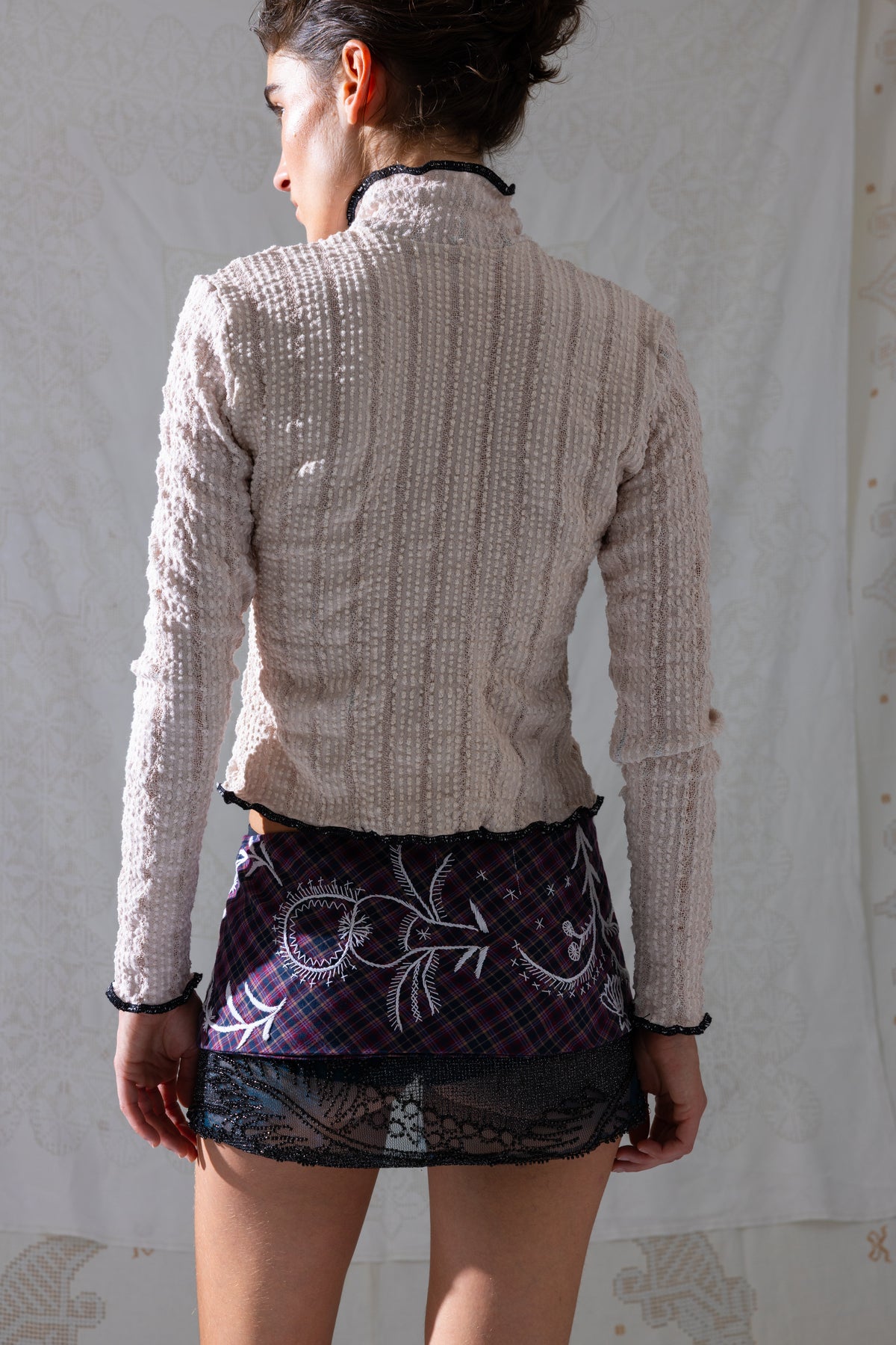 Stretch Weave Track Jacket - Burnt Bloom