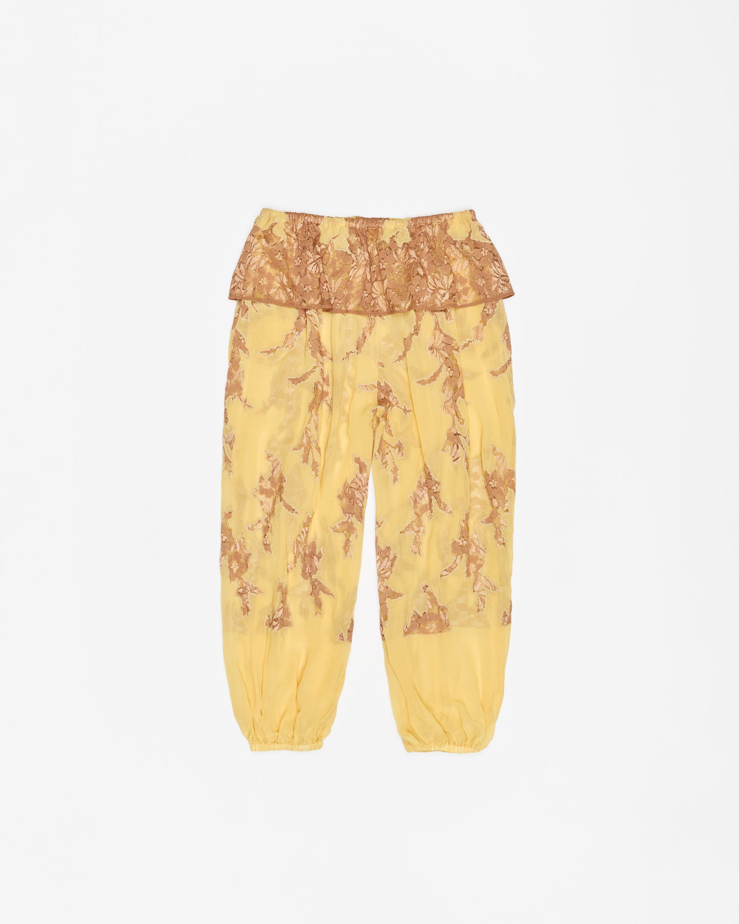 Chiffon Lace Trousers - Butter
