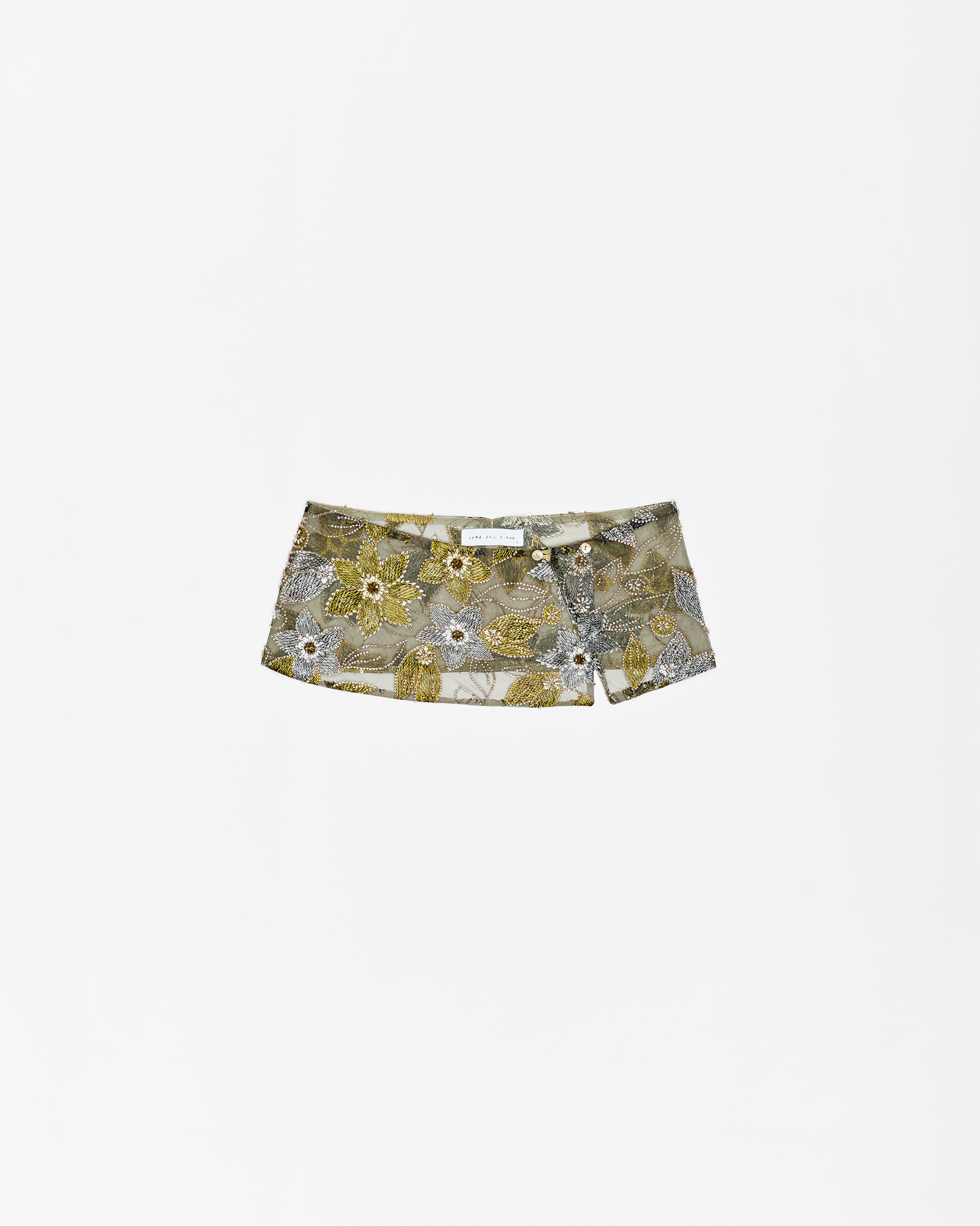 Beaded Lace Belt - Pyrite
