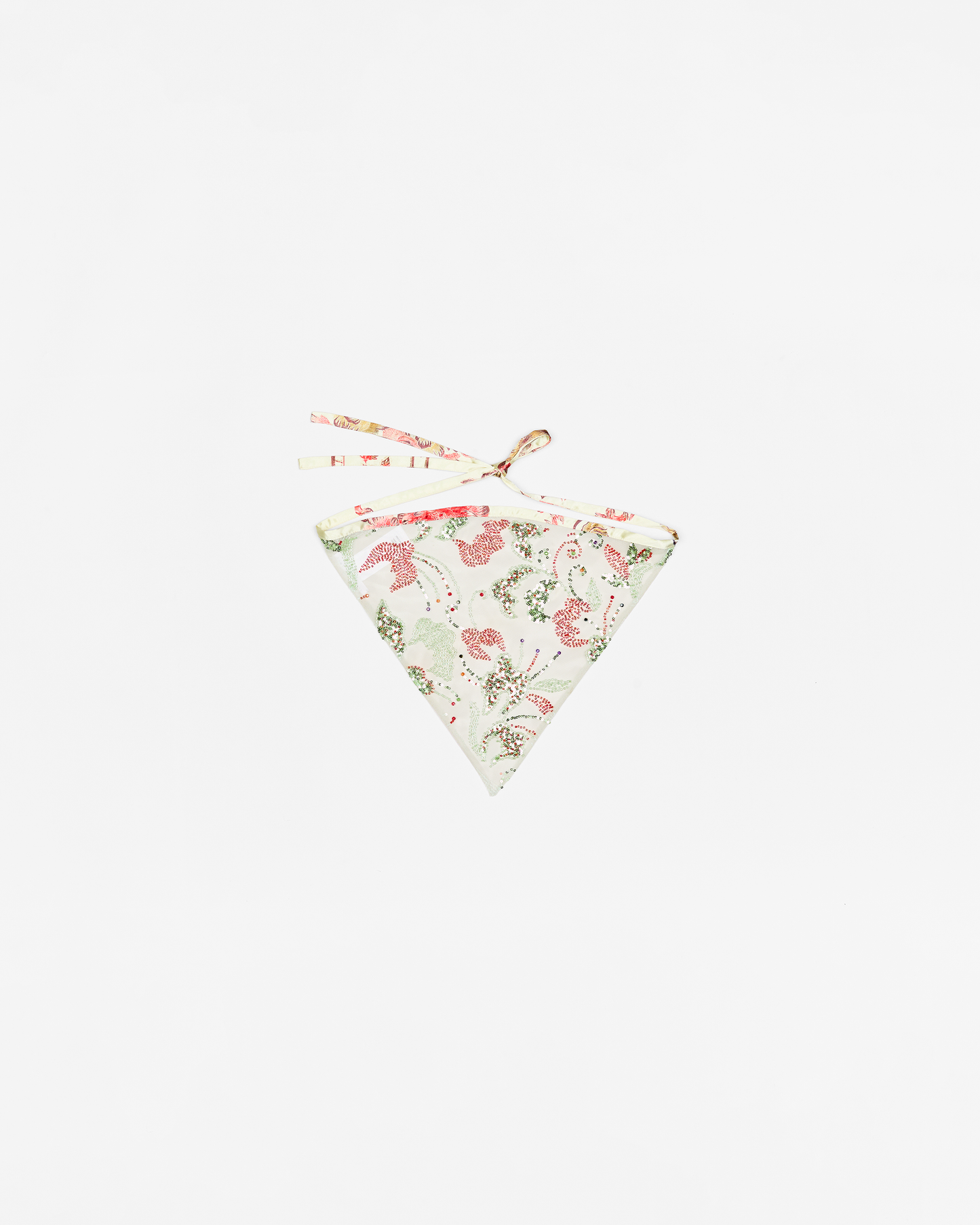 Beaded Lace Pañuelo - Camellia