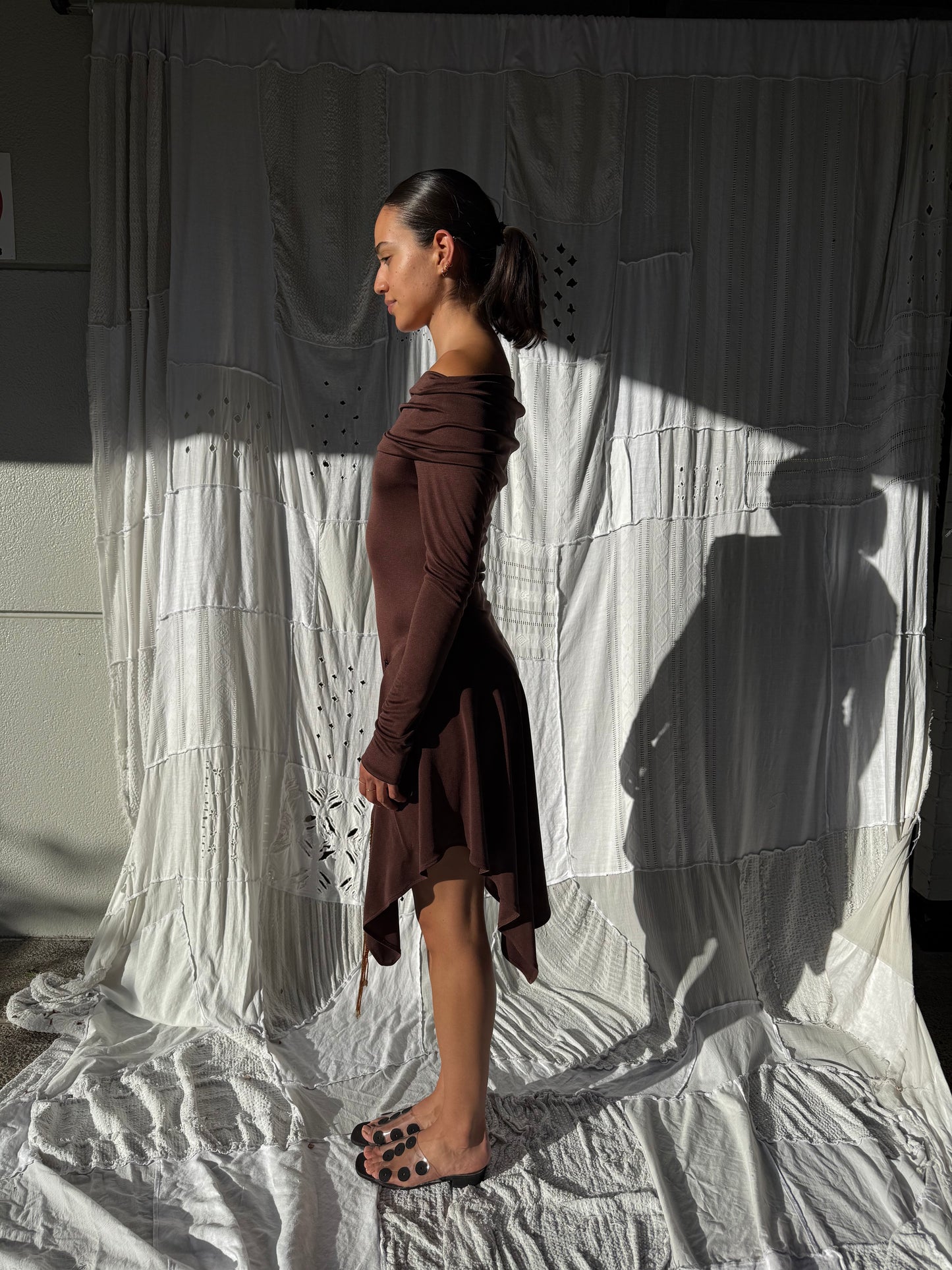 Silk Jersey + Glass Beads Dress