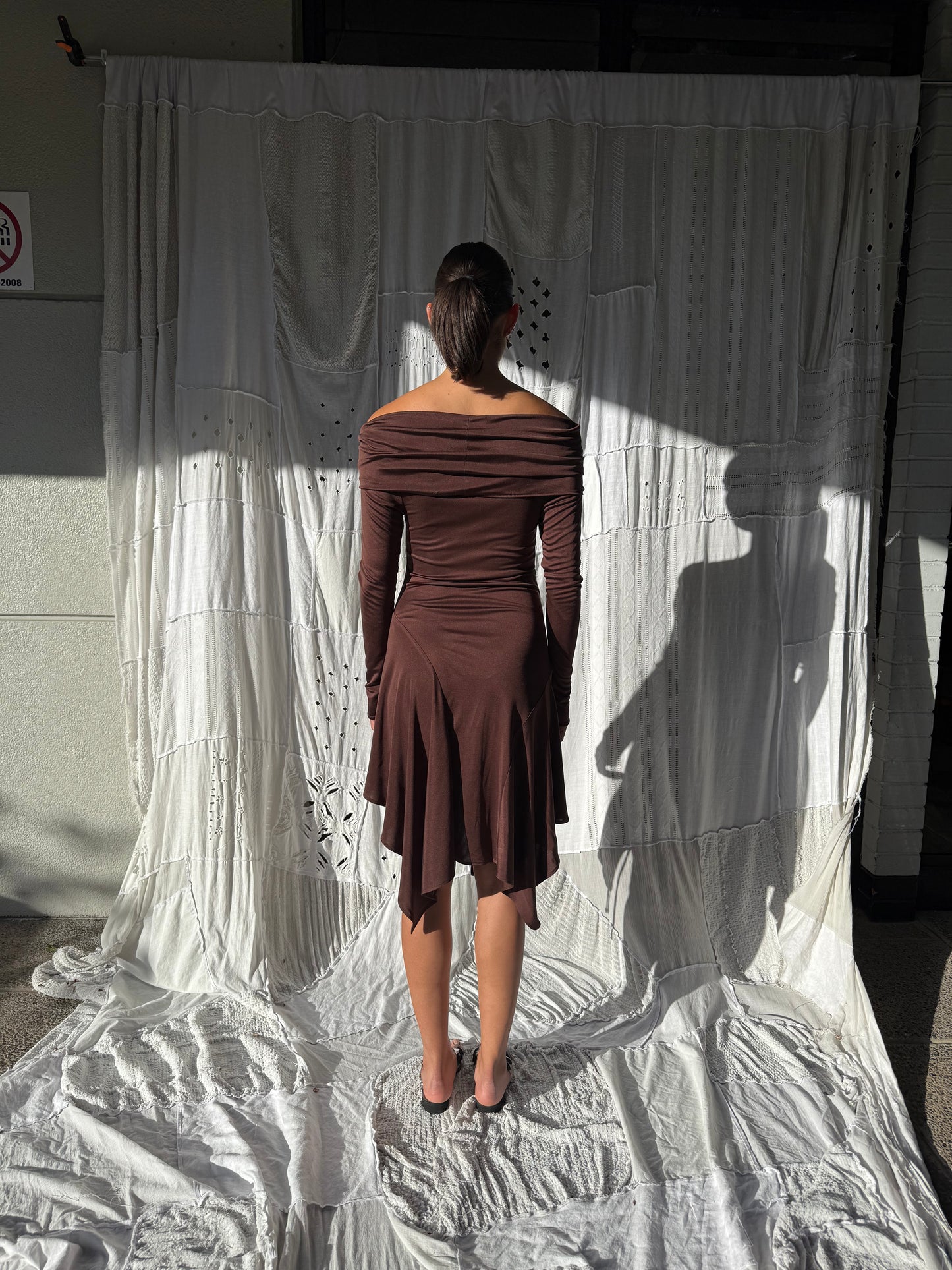 Silk Jersey + Glass Beads Dress