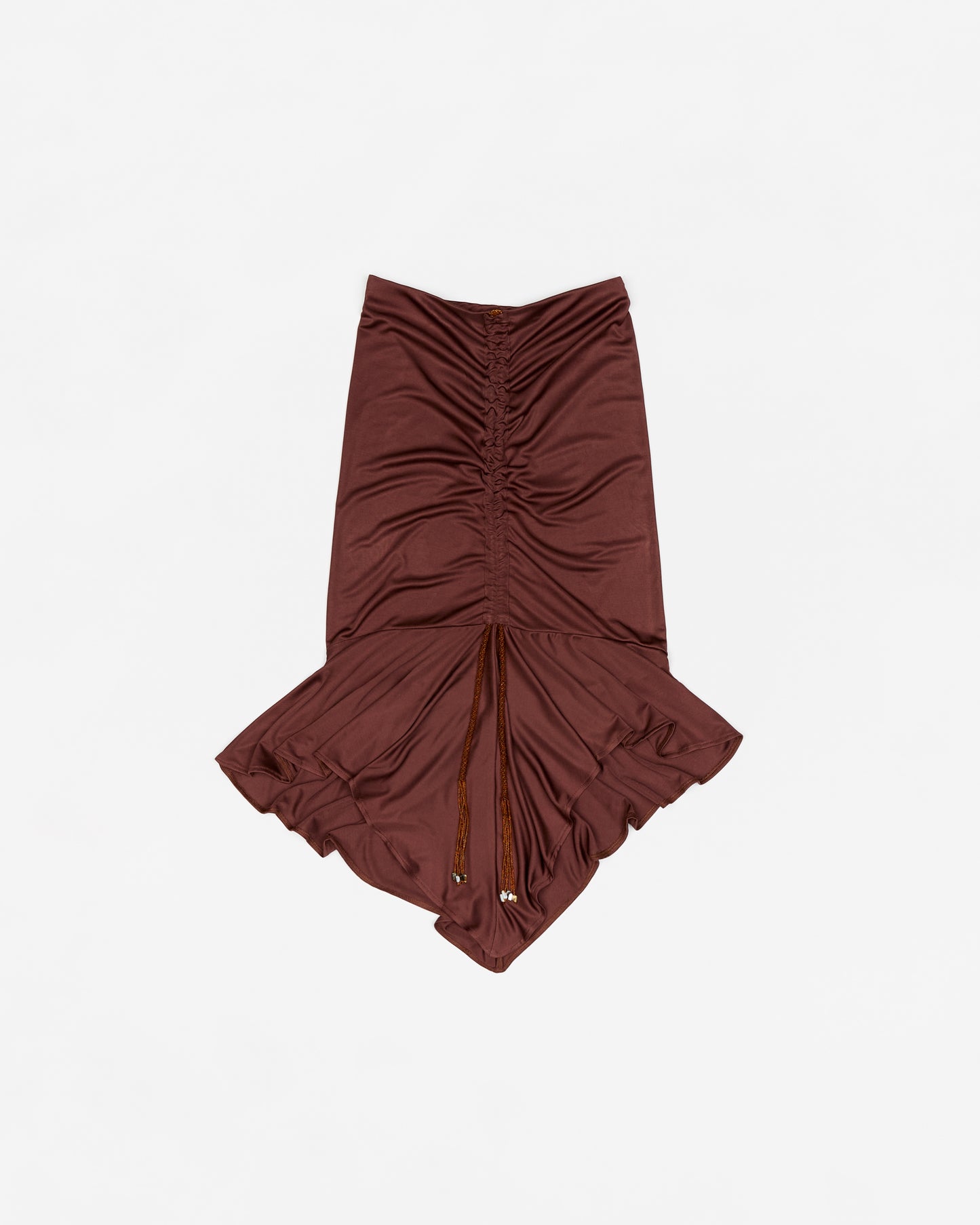 Silk Jersey + Glass Beads Skirt