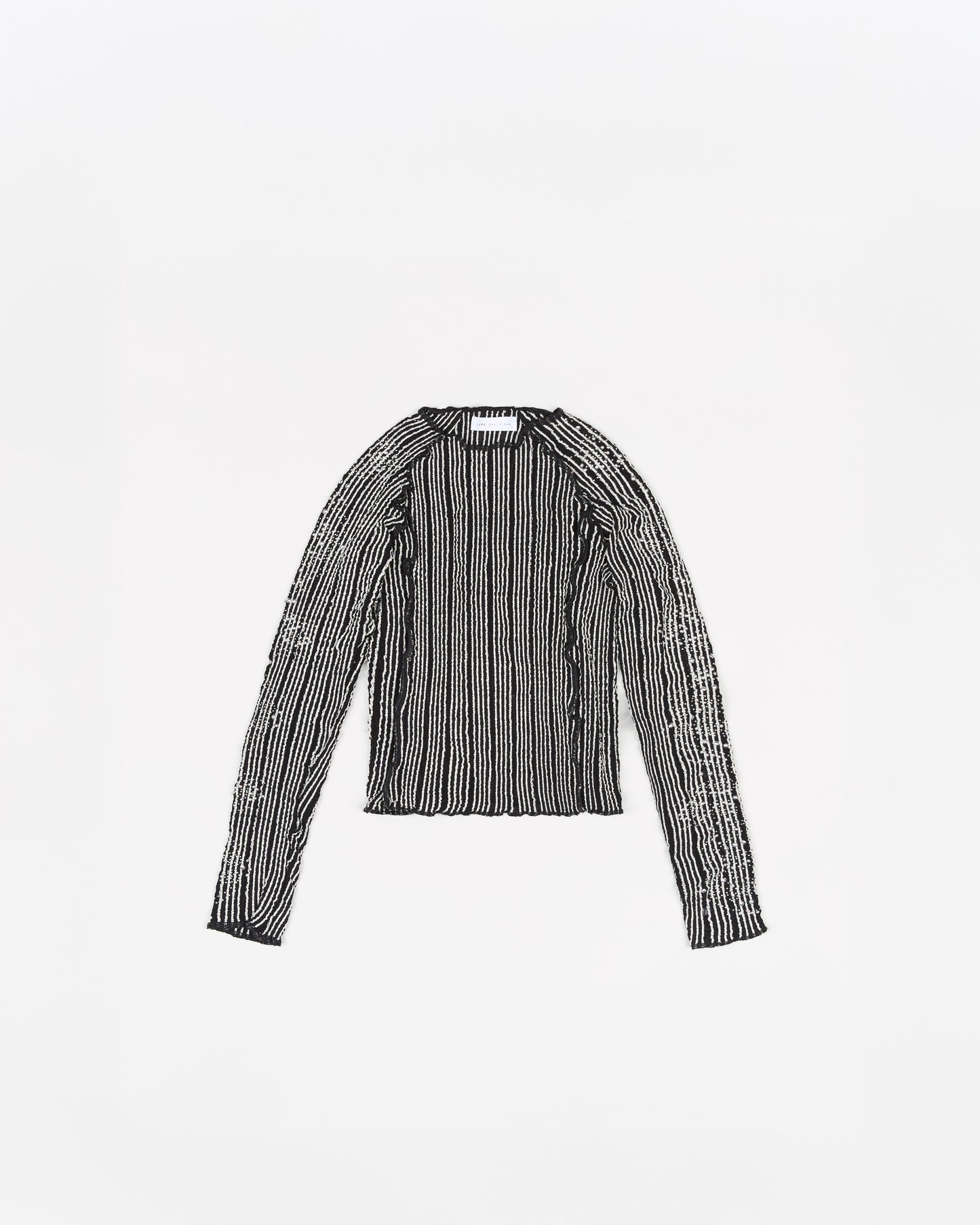 Stretch Weave Long Tee – Black Bling