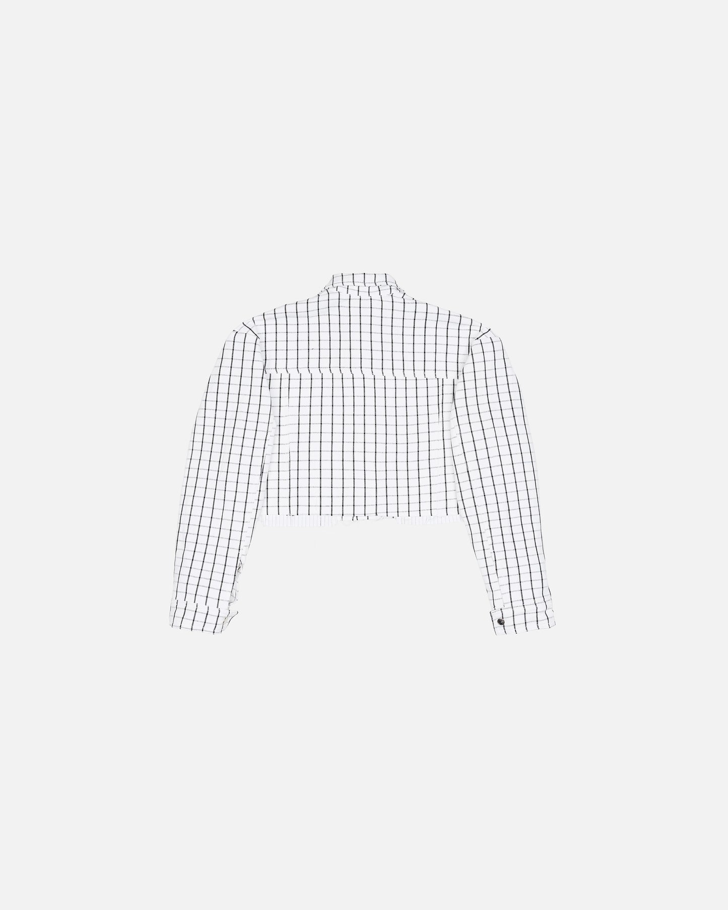 Ink Grid Croped Jacket