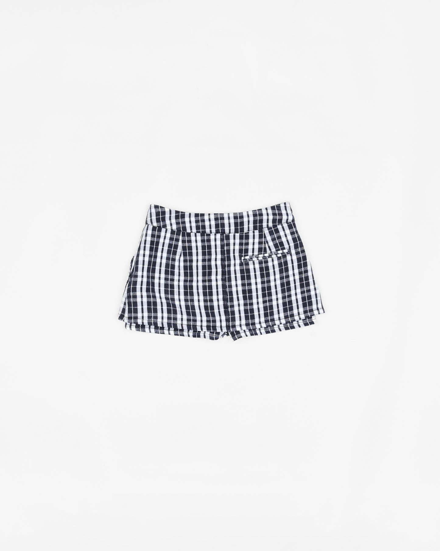 Classic Grid Mini Skirt + Shorts