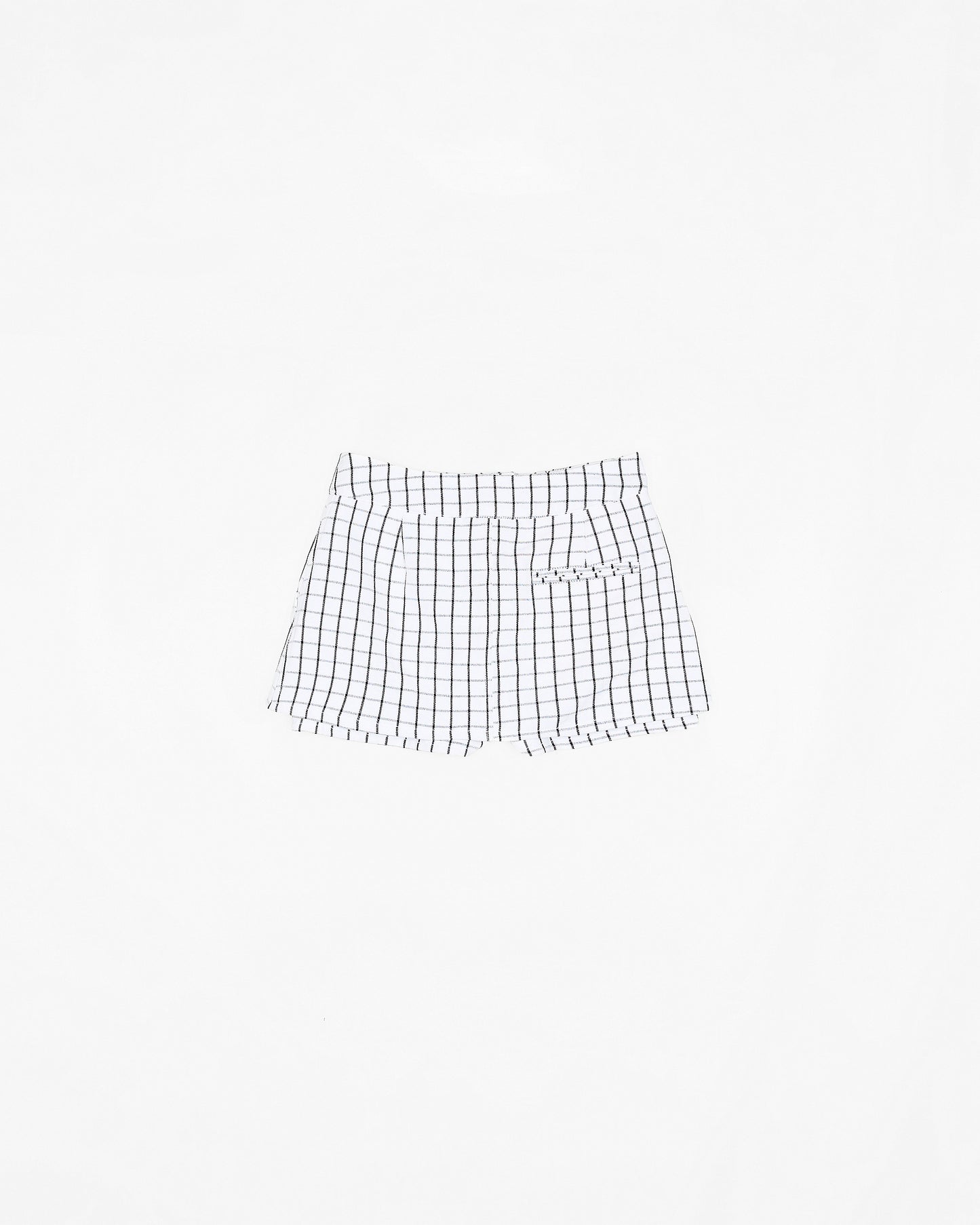 Ink Grid Mini Skirt + Shorts