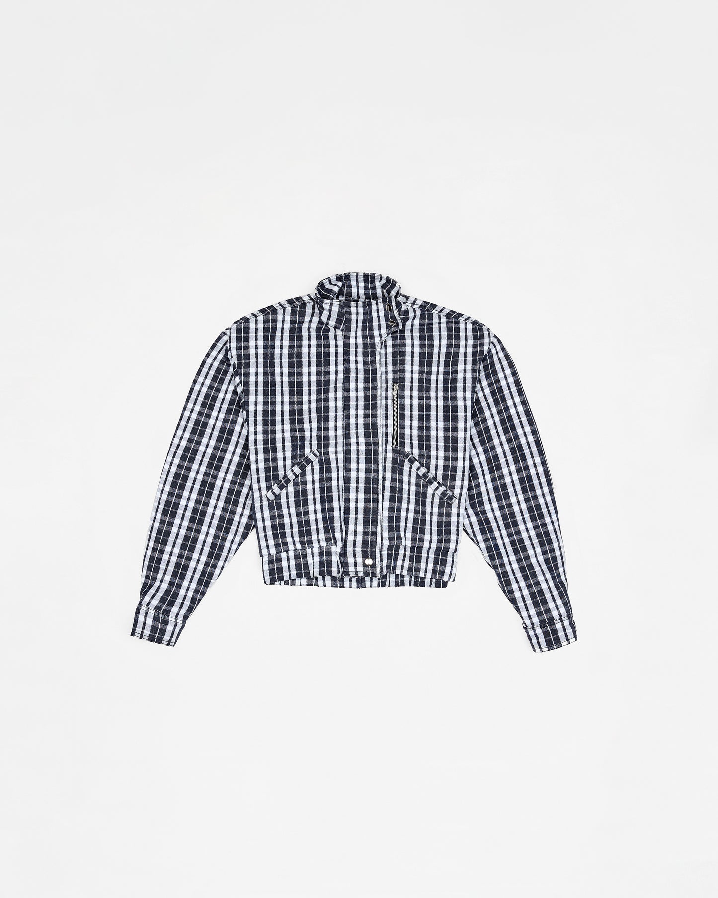 Classic Grid High Neck Jacket