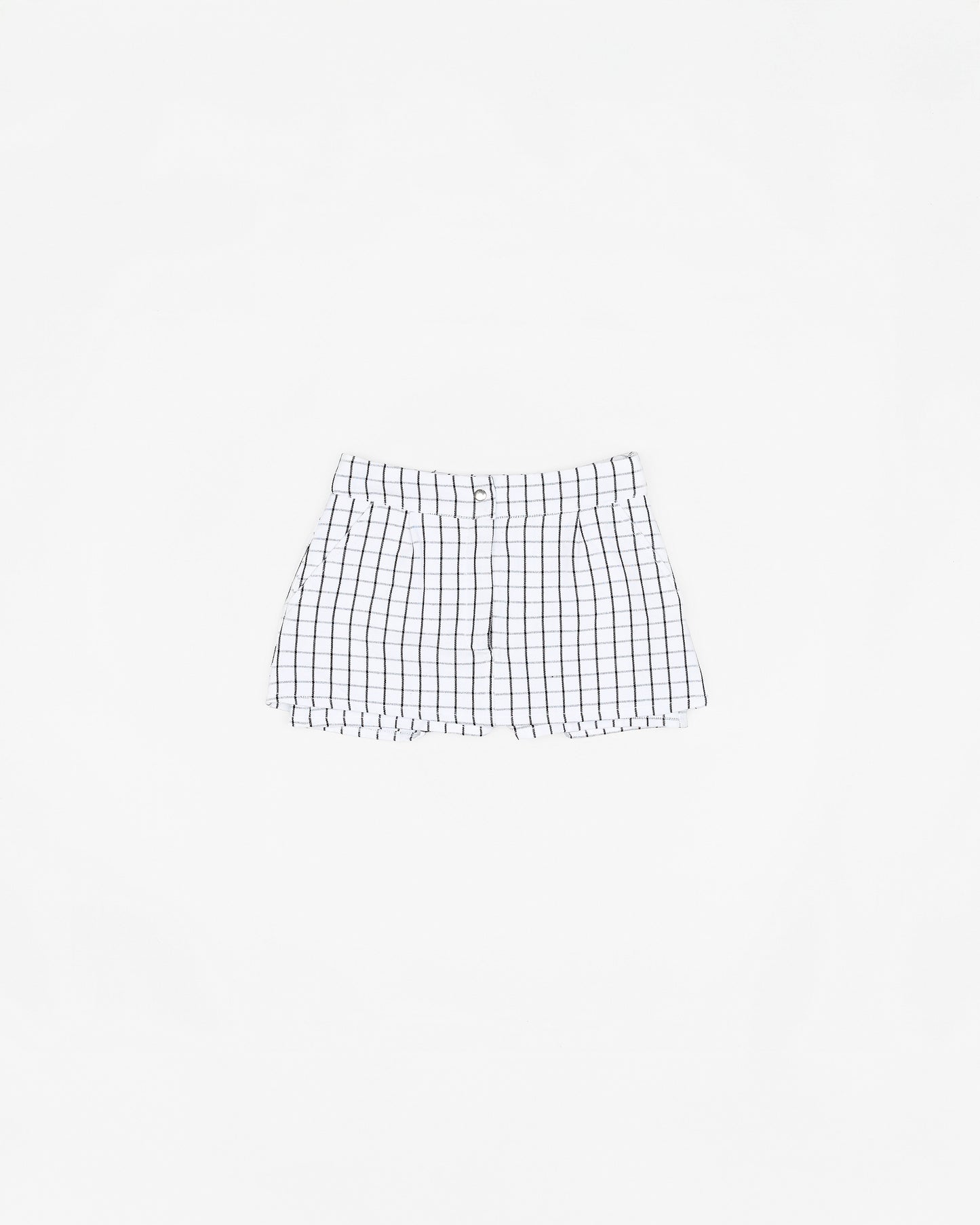 Ink Grid Mini Skirt + Shorts