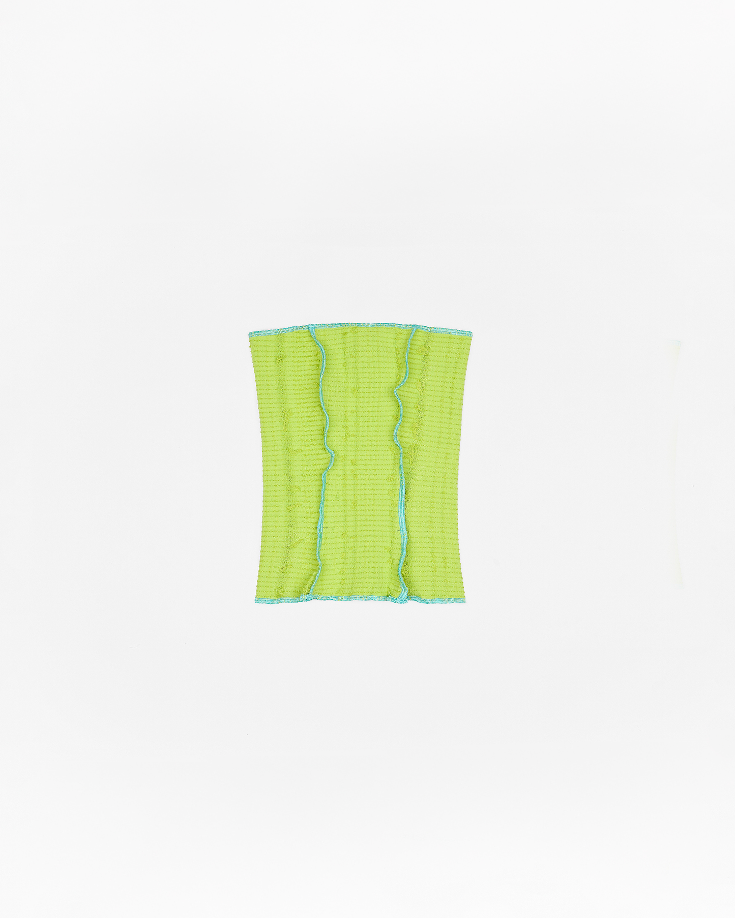 Strapless Stretch Weave Top - Acid Green