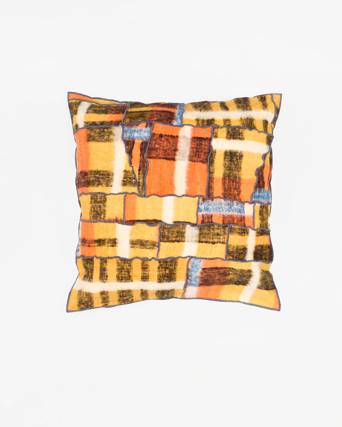 20 X 20 Momostenango Cushion - Tangerine Rush