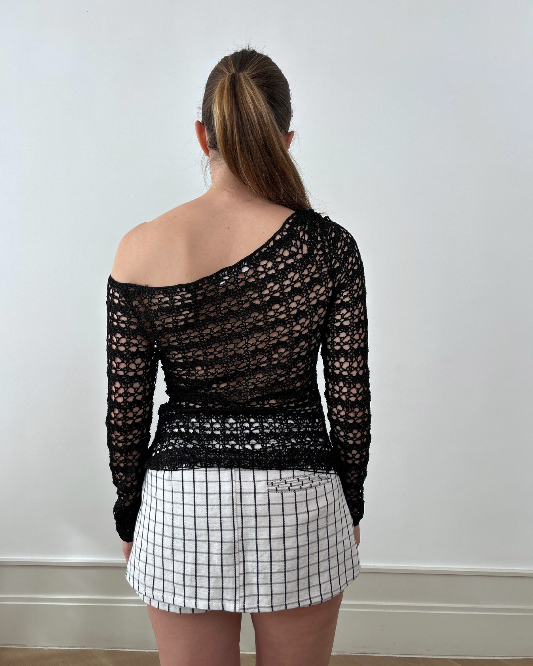 Long Sleeve Crochet Top