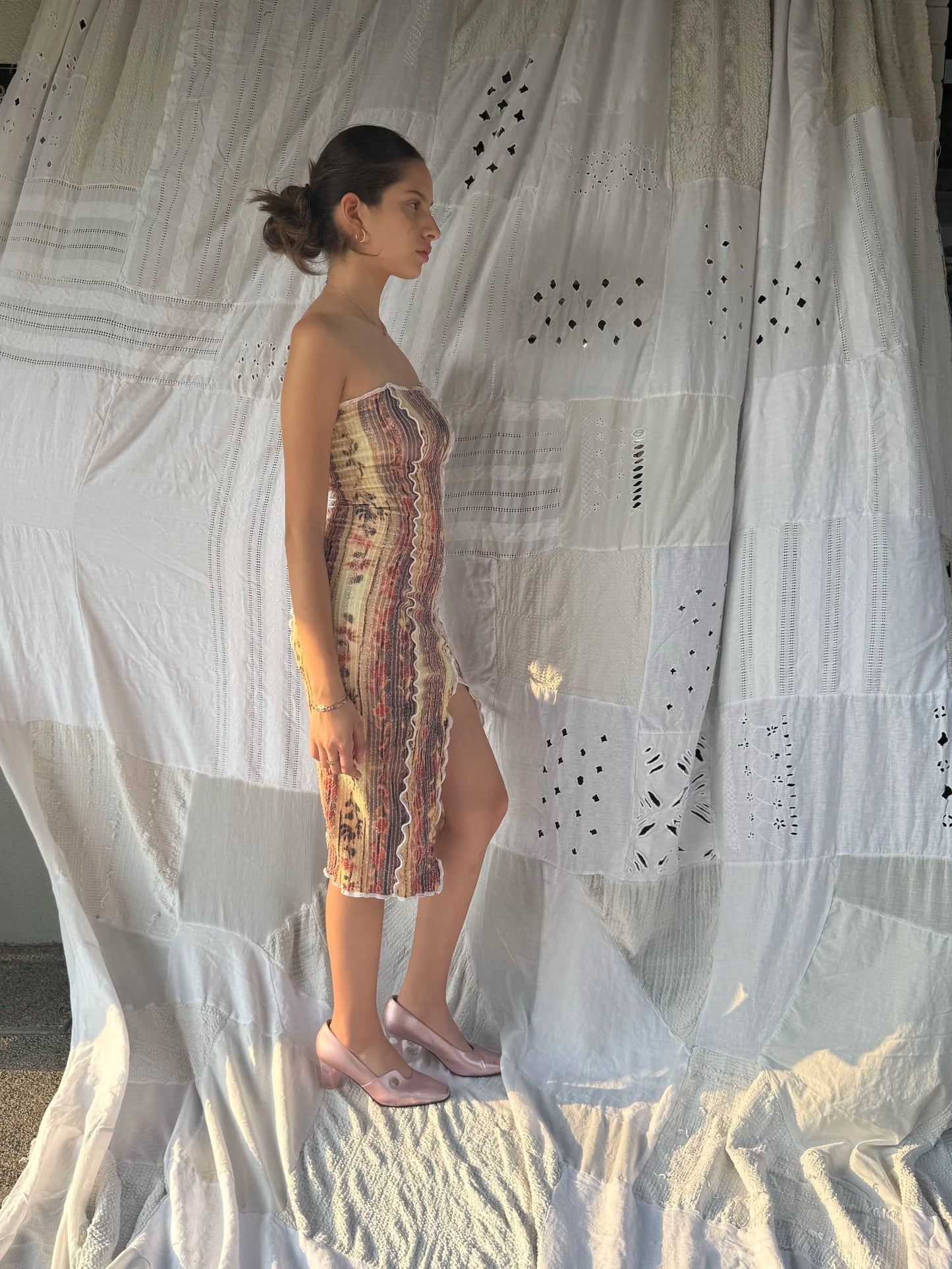 The Vine Stretch Weave Tube Dress