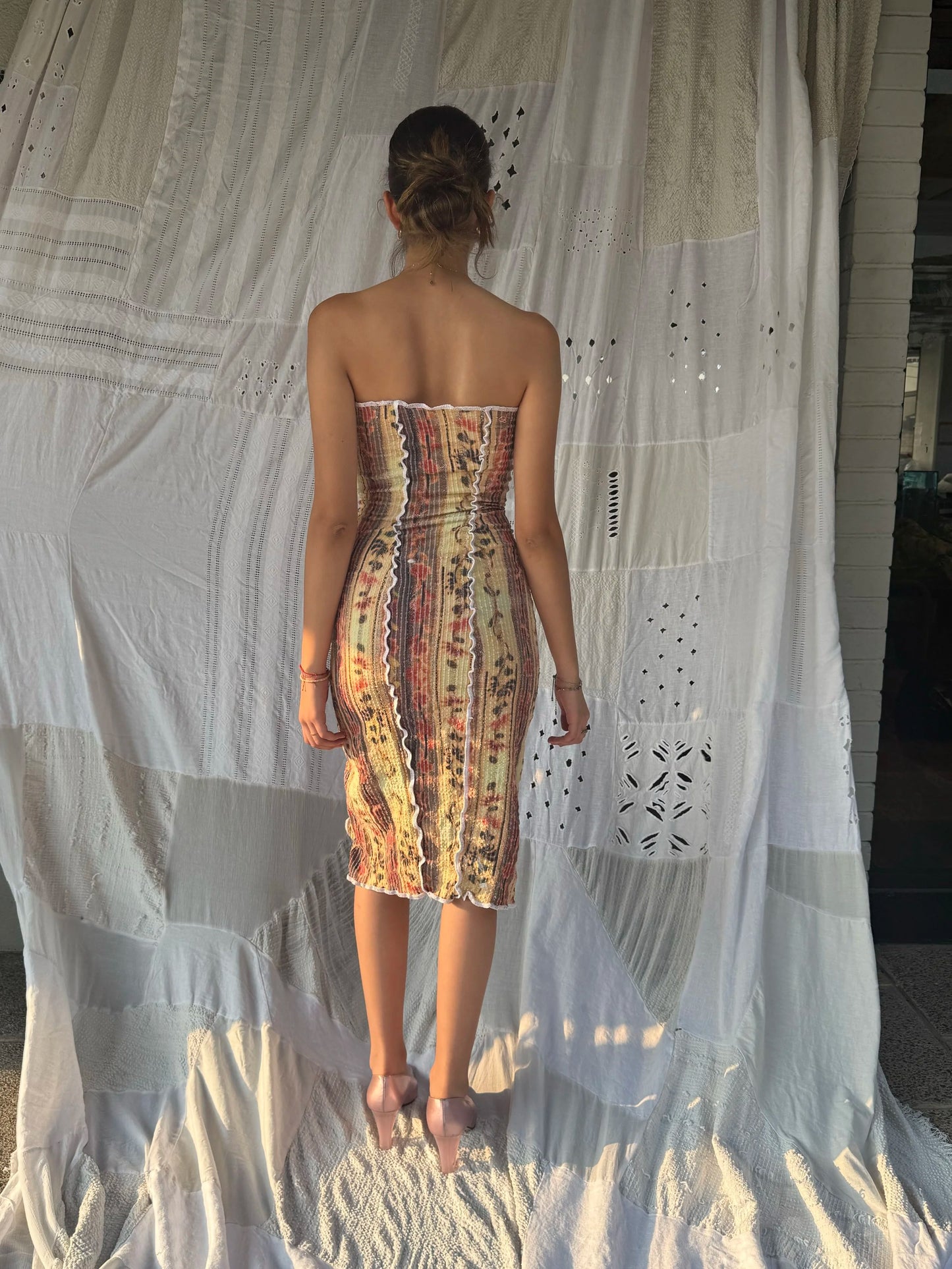 The Vine Stretch Weave Tube Dress