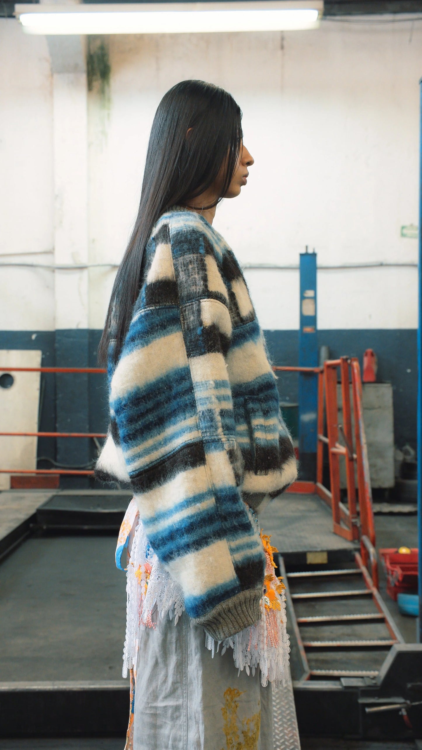 Momostenango Woven Wool Blanket Bomber